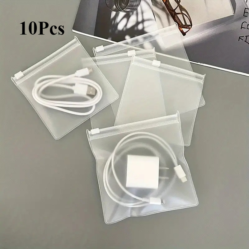 

12pcs Eva Zipper Bags With Air Holes - Reusable Clear Pvc Pouches For Charger, Socks, Underwear, Cosmetics Storage - And Resealable Organizer Set