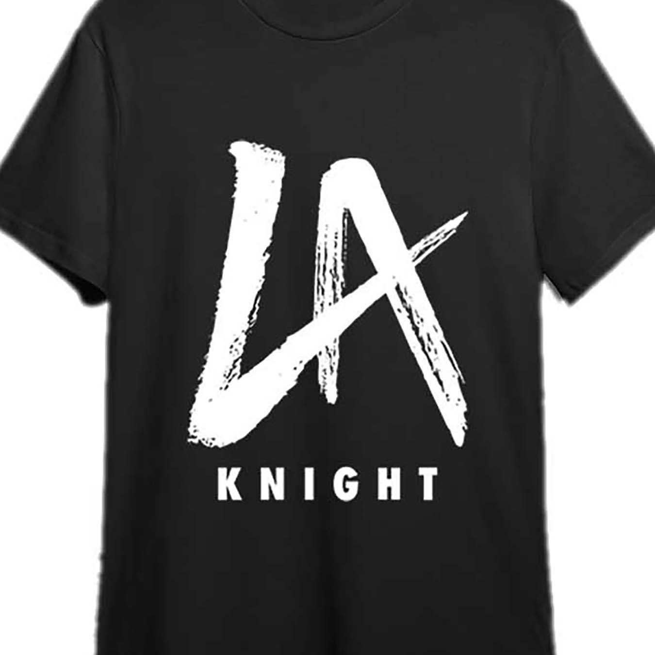 

La Knight Yeah! Wrestling Entertainment T-shirt Wrestling Entertainment Funny Men's Short Sleeve Graphic T-shirt Collection Black