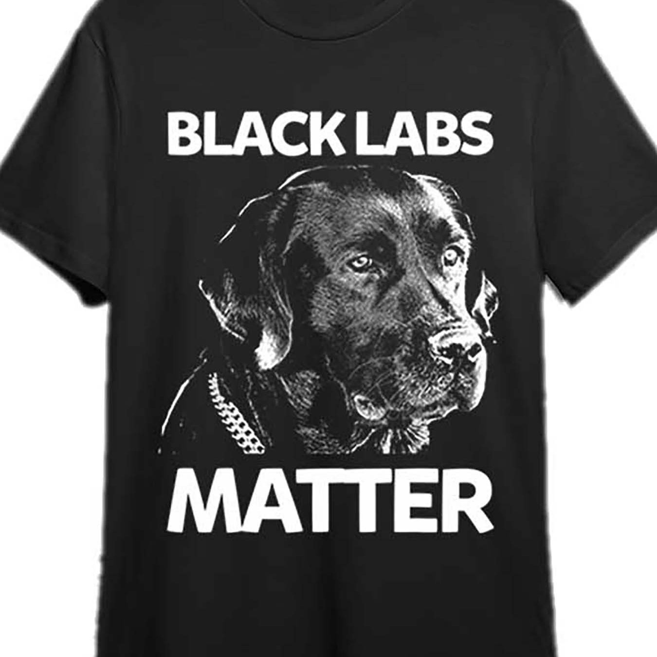 

Black Labrador Is Very Important Labrador T-shirt Fun Men's Short Sleeve Graphic T-shirt Series Black