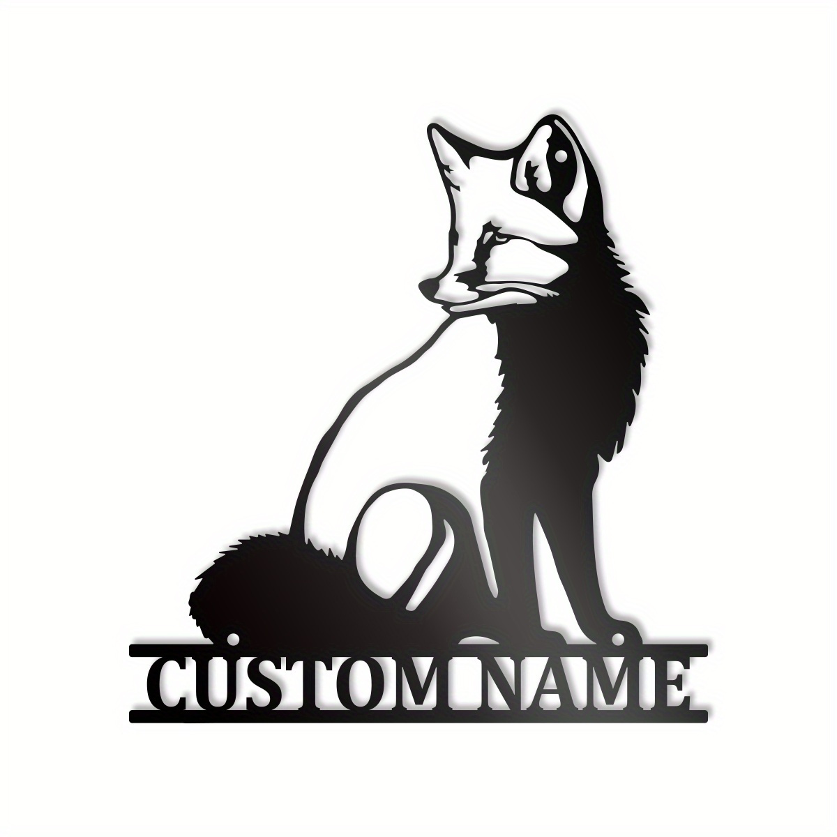 personalized fox metal   custom name iron sign for home nursery decor animal design ideal housewarming birthday gift for fox enthusiasts teens adults 14 details 3