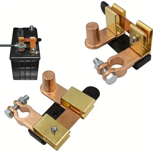 Side Post Battery Disconnect Switch - Knob Style Isolator For 12V Systems, 125A Rating