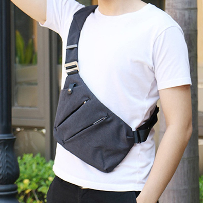 Men's Slim Anti-Theft Backpack, Lightweight Chest Bag