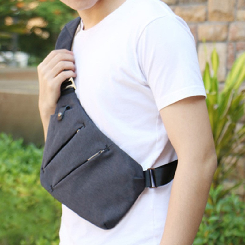 Men's Slim Anti-Theft Backpack, Lightweight Chest Bag