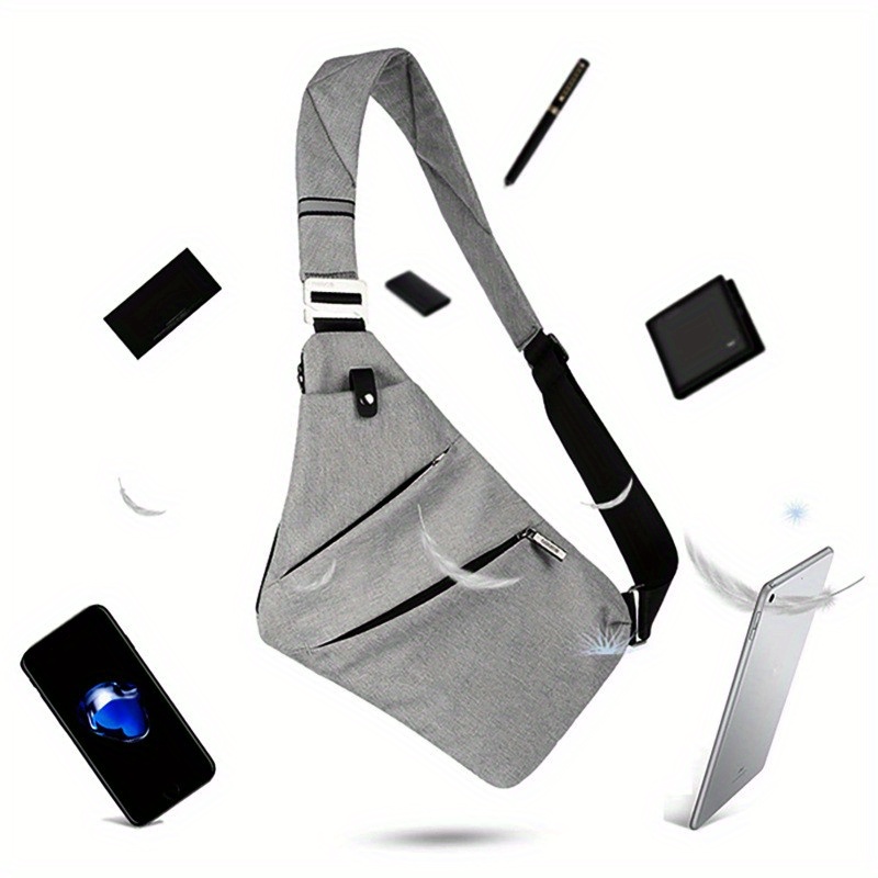 Men's Slim Anti-Theft Backpack, Lightweight Chest Bag