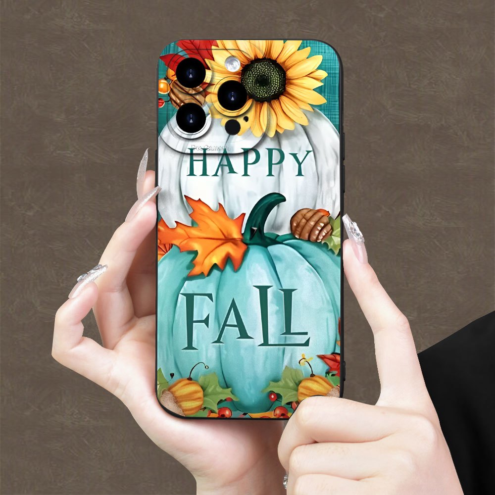 

A Creative And Popular Autumn Pumpkin Pattern Angel Eye Frosted Tpu (birthday/holiday Gift)