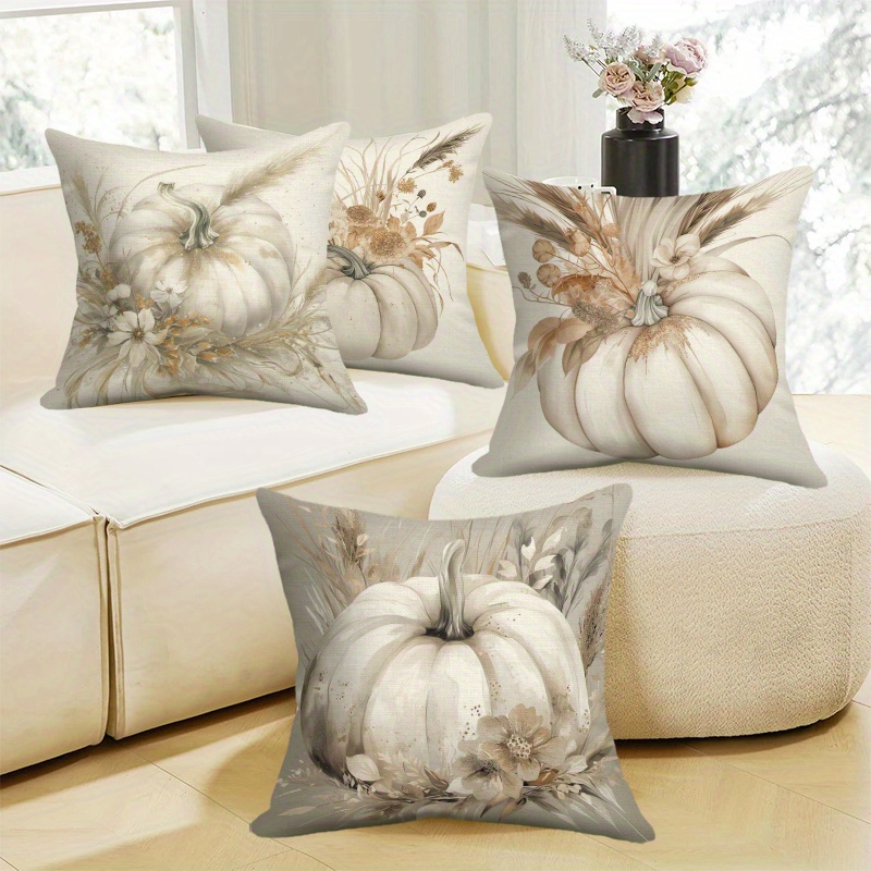 

4pcs, No , Combination Pillowcase, A Set Of Pieces, Comfortable And Makes At , Washable Is , Suitable For Sofa, Bedroom Sofa And