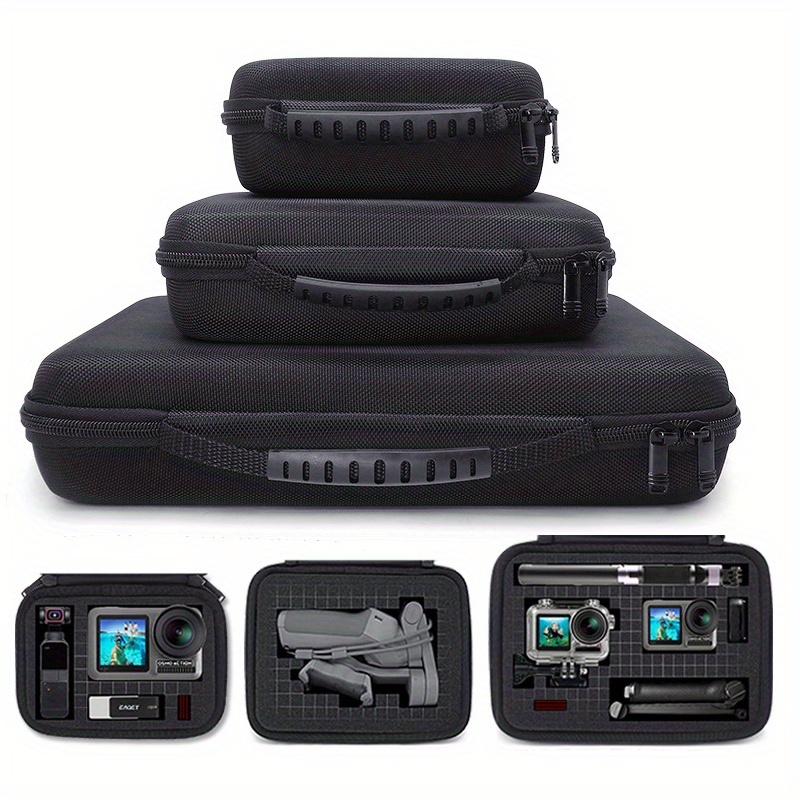 

Foam Padded Carry Case And Organized Bag, Travel Digital Camera Bag For Gopro 10/9