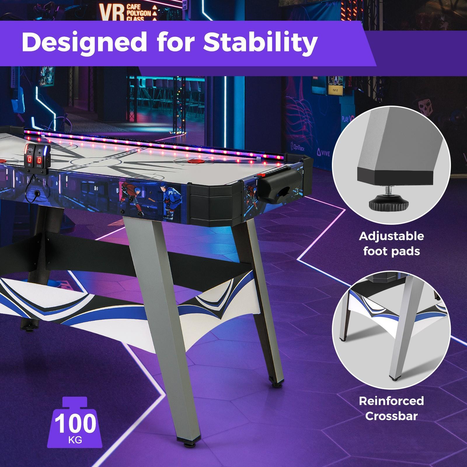 Lifezeal Air Hockey Game Table Powered Hockey Game Table W 2 Pushers ...