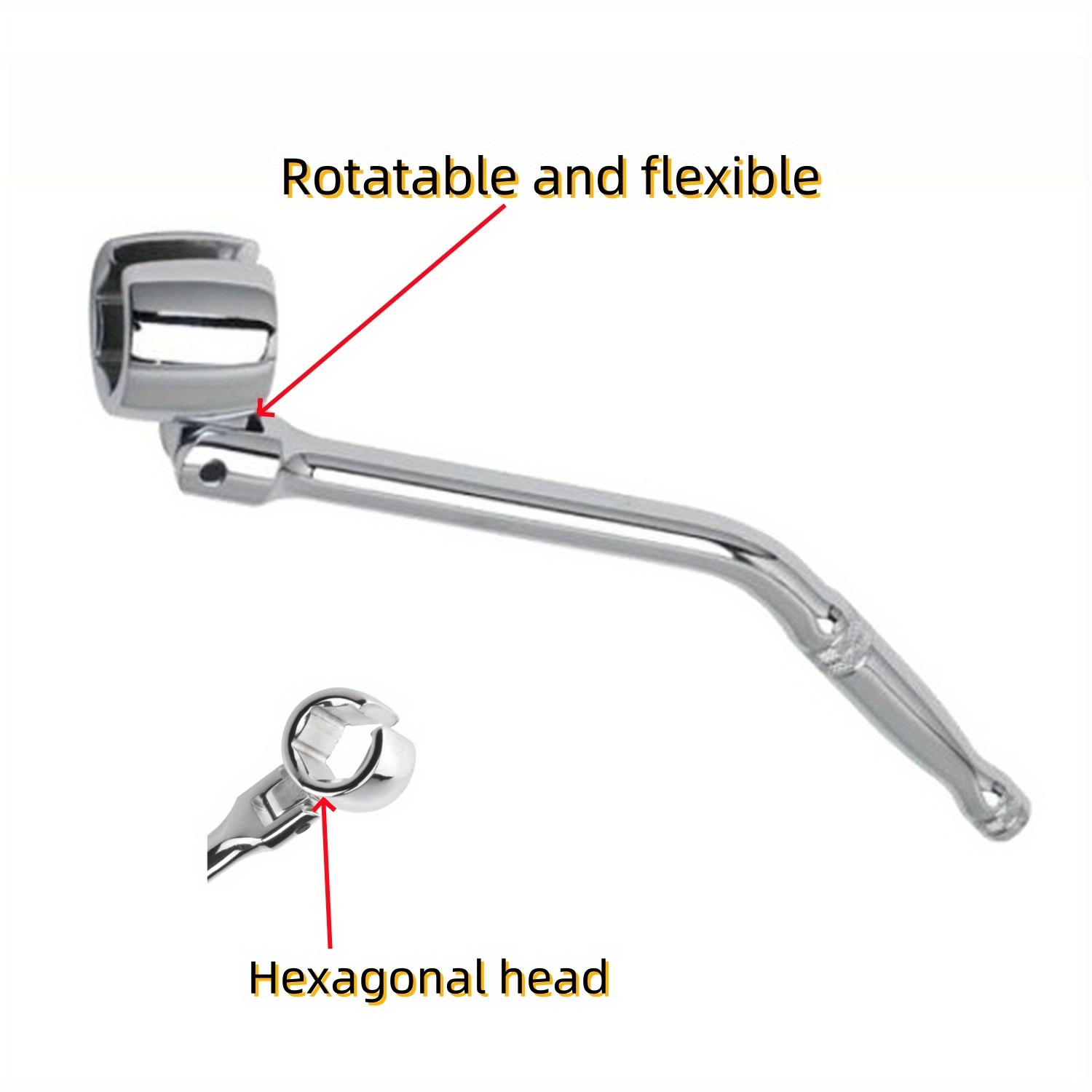 

2 In 1 Oxygen Perception Wrench - 6 & 12 Angle Socket Removal Tool For Easy Maintenance