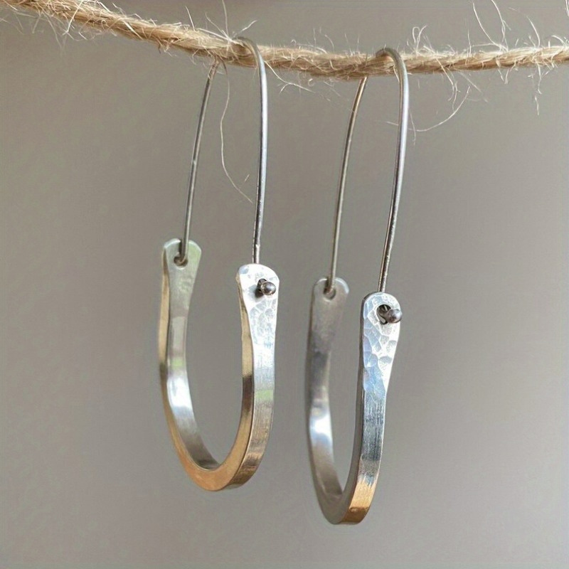 TEMU Orta Boy Halkalı Küpeler