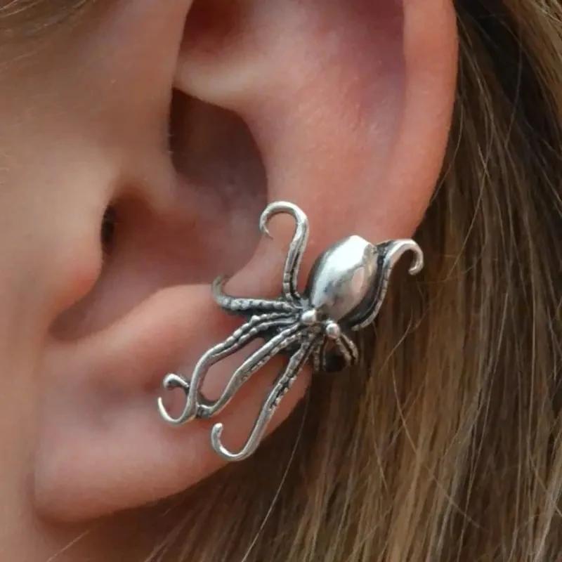 

Vintage Ear Cuff Bohemian Silvery Color Jewelry Creative Beach Party Earrings For Women Ornaments