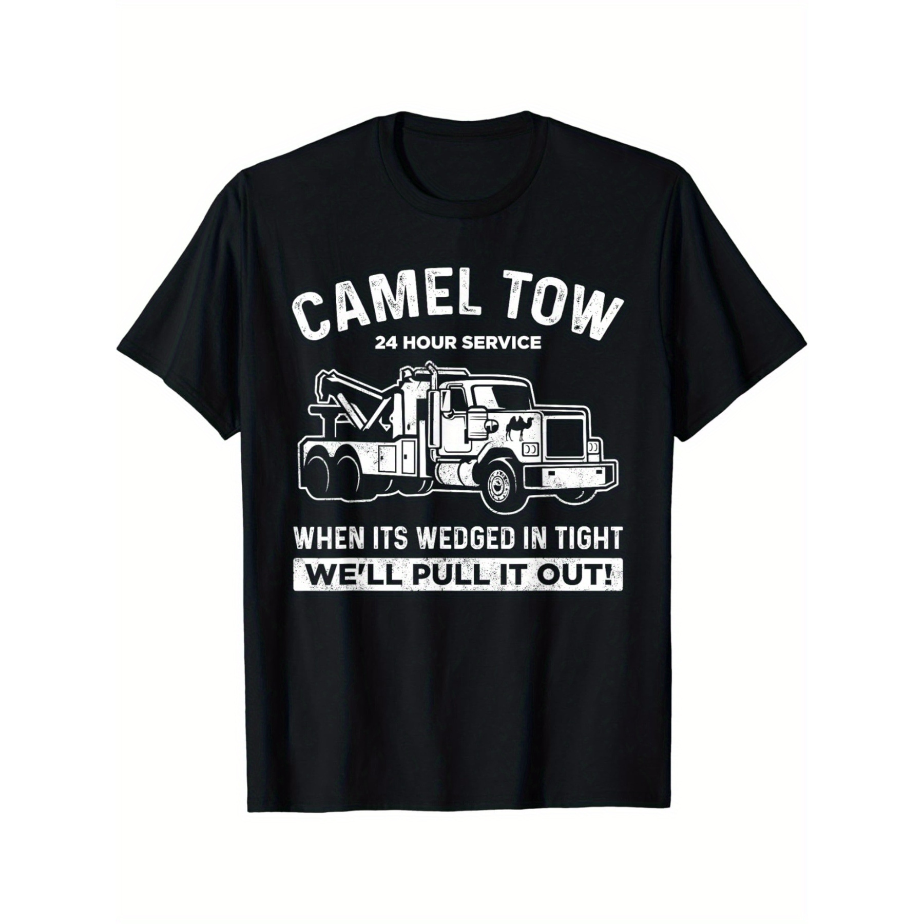 

Camel Towing Tee- Funny Adult T-shirt- Casual Summer Crew Neck Short Sleeve T-shirt For Men And Women