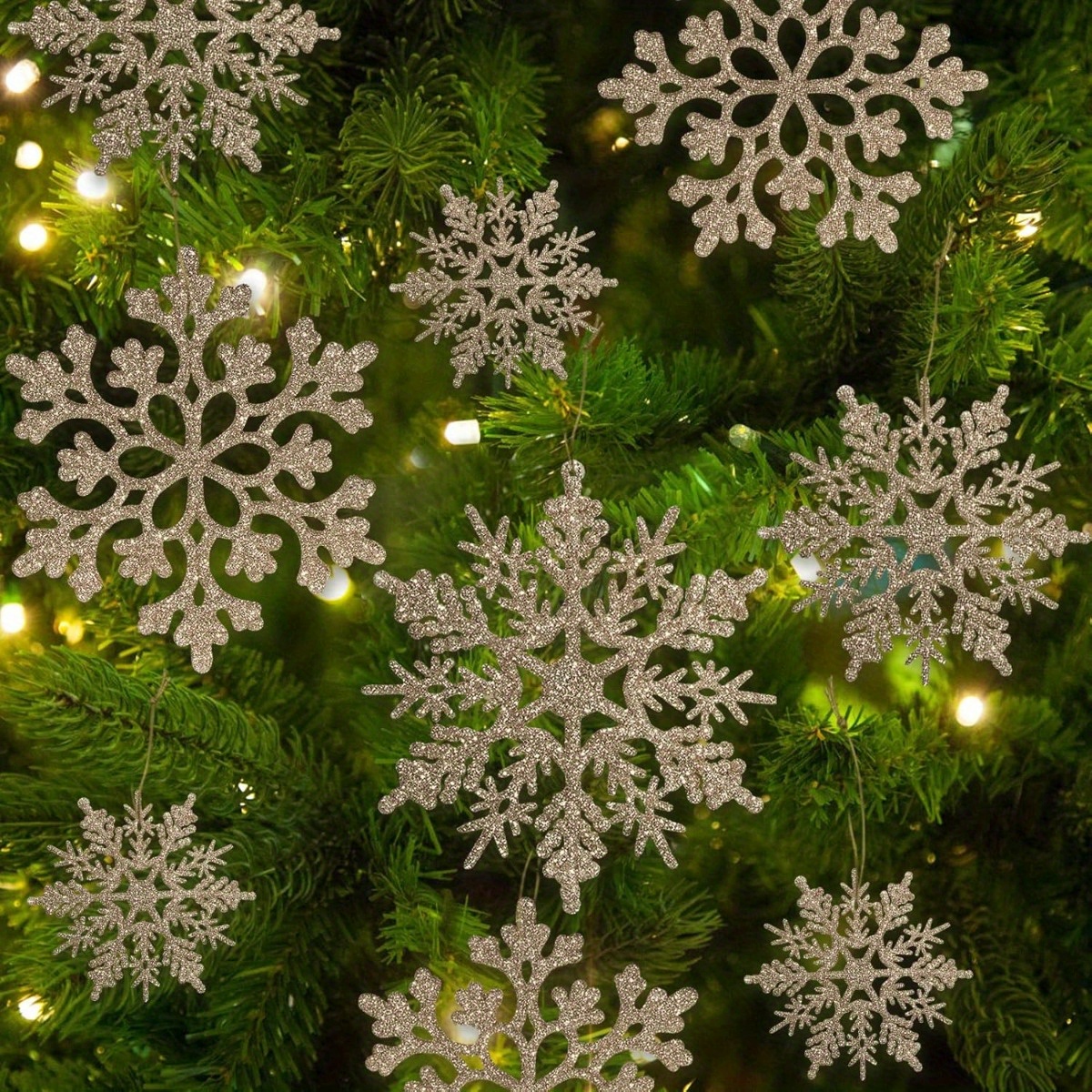 

36- Christmas Ornaments - Plastic For Decoration, No-electricity Hanging Pendants For