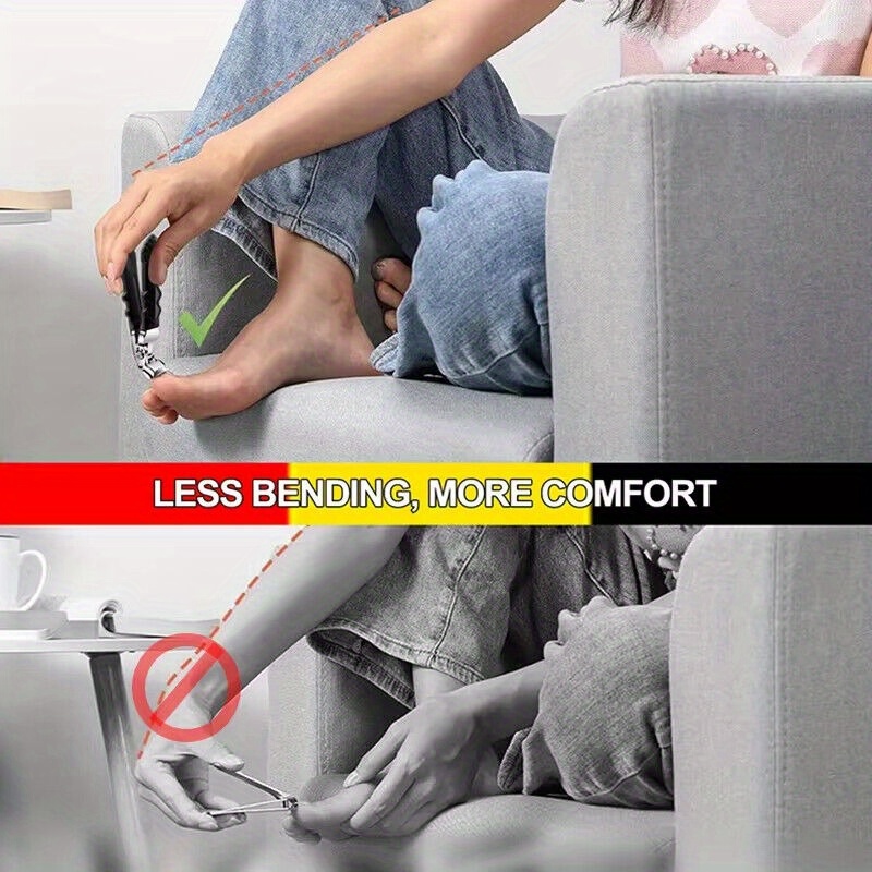  pro toenail clippers professional design ergonomic grip stainless steel easy adjustment no fragrance nail care tool for home use details 1