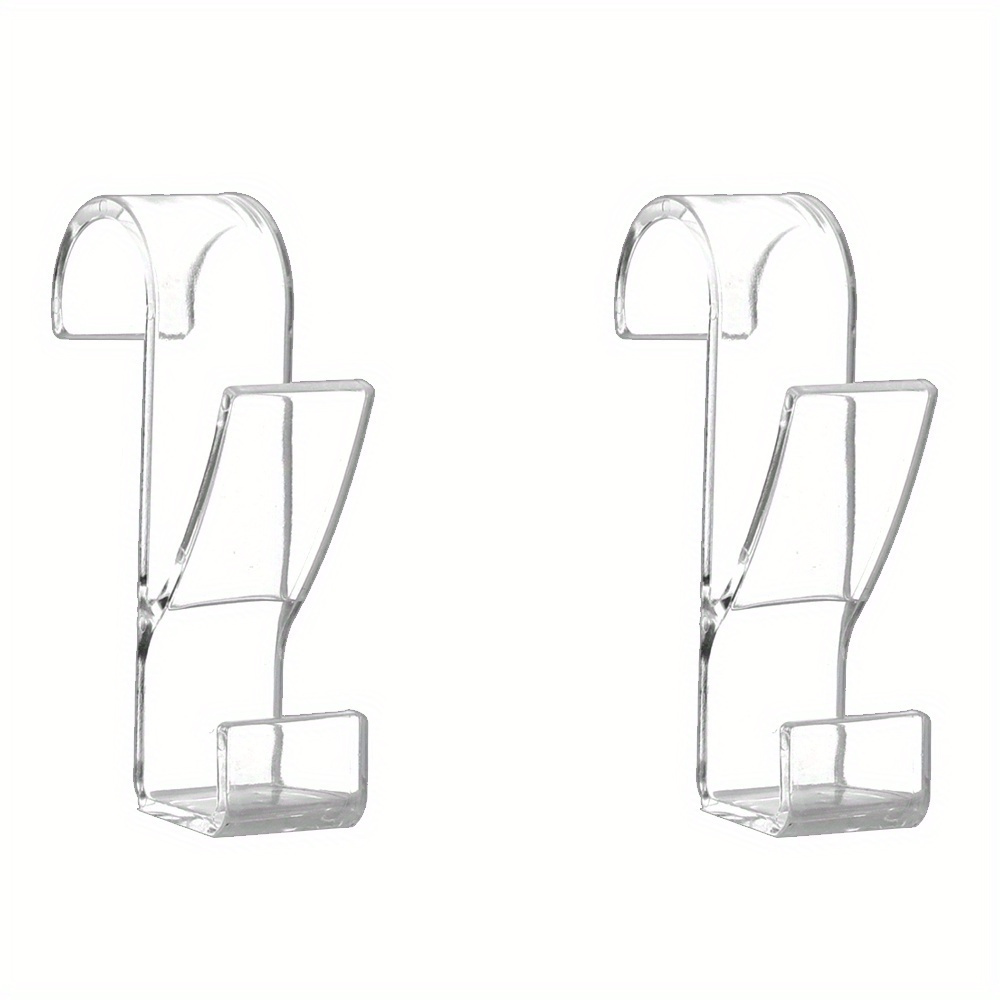 2pcs Boho Chic Heated Towel Radiator Hooks - , Space- Drying Rack For Bathroom & Wardrobe - Versatile Clothes And Towel Hanger In White, Black, Clear