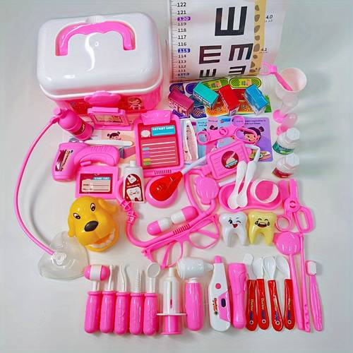 game educational toys kids toy set tools box for boys and girls play nurse stethoscope simulation suitable for family games toy birthday gifts holiday gifts