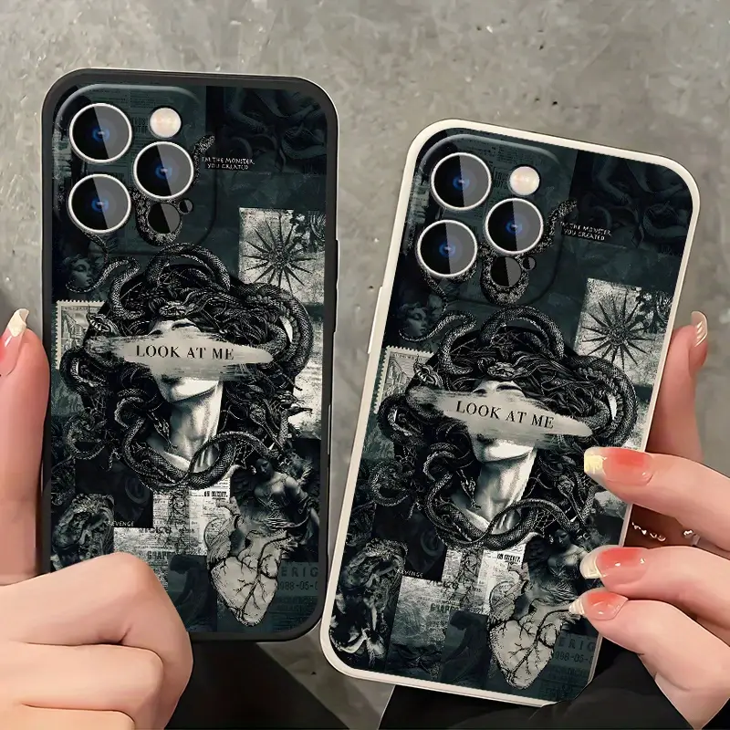 phone case stylish medusa themed dark aesthetic phone cover - Temu phone case stylish medusa themed dark aesthetic phone cover - Temu