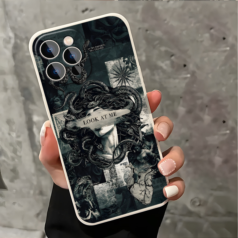 phone case stylish medusa themed dark aesthetic phone cover - Temu