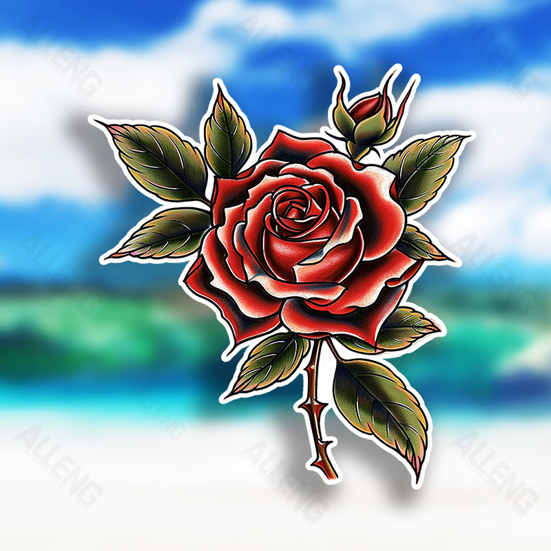Hula Girl Mermaid In Tiki Cocktail Tattoo Vinyl Sticker Waterproof Decal Laptop Wall-525239