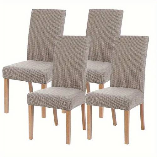 4pcs luxury stretch velvet chair covers durable wear pet friendly slipcovers with t cushion style elastic fabric and contemporary design for dining chairs