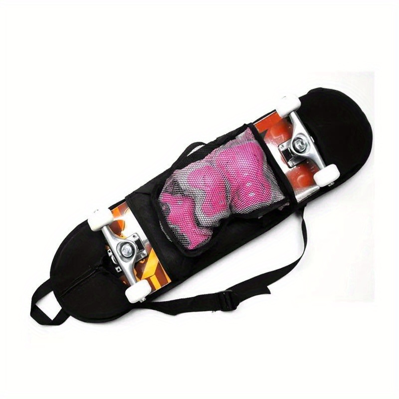 

Skateboard Carry Bag With Shoulder Strap, Chiffon Fabric, Normal Waterproof Skateboard Storage Pouch, Multi-size Skateboard And Scooter Carrying Handbag