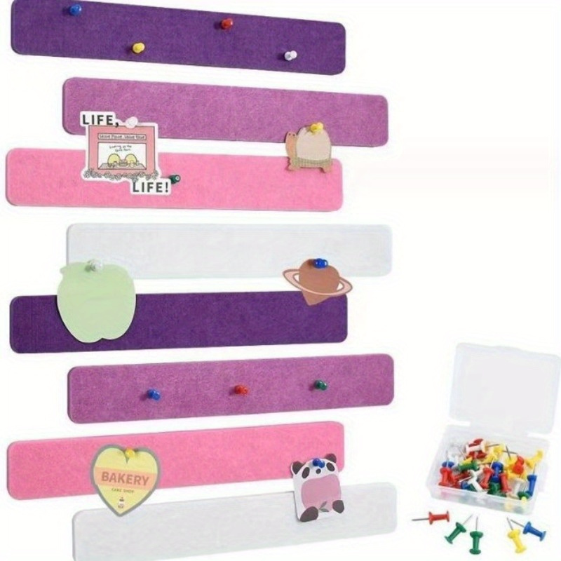 

New Product Thickened Office Message Strip Decorative Strip Message Board Comes With Adhesive Felt Memo Notes