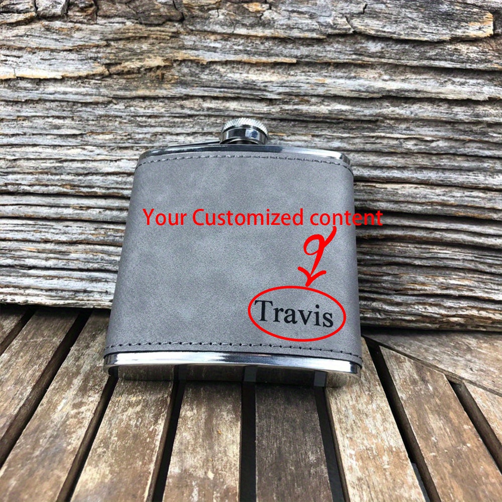 

Custom Leather-wrapped Stainless Steel Water Bottle - Perfect Gift For Men, Ideal For Weddings & Christmas, Jewelry Boxes