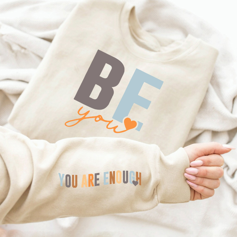 

Sweatshirt Round - Polyester , , Inspirational "" And "