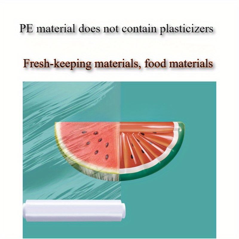 

1 Rouleau de Film Alimentaire BPA - Étanche, au Micro-ondes et au Congélateur, Film Alimentaire Carré Polyvalent avec Technologie Facile à Découper, Matériau de Conservation des Aliments