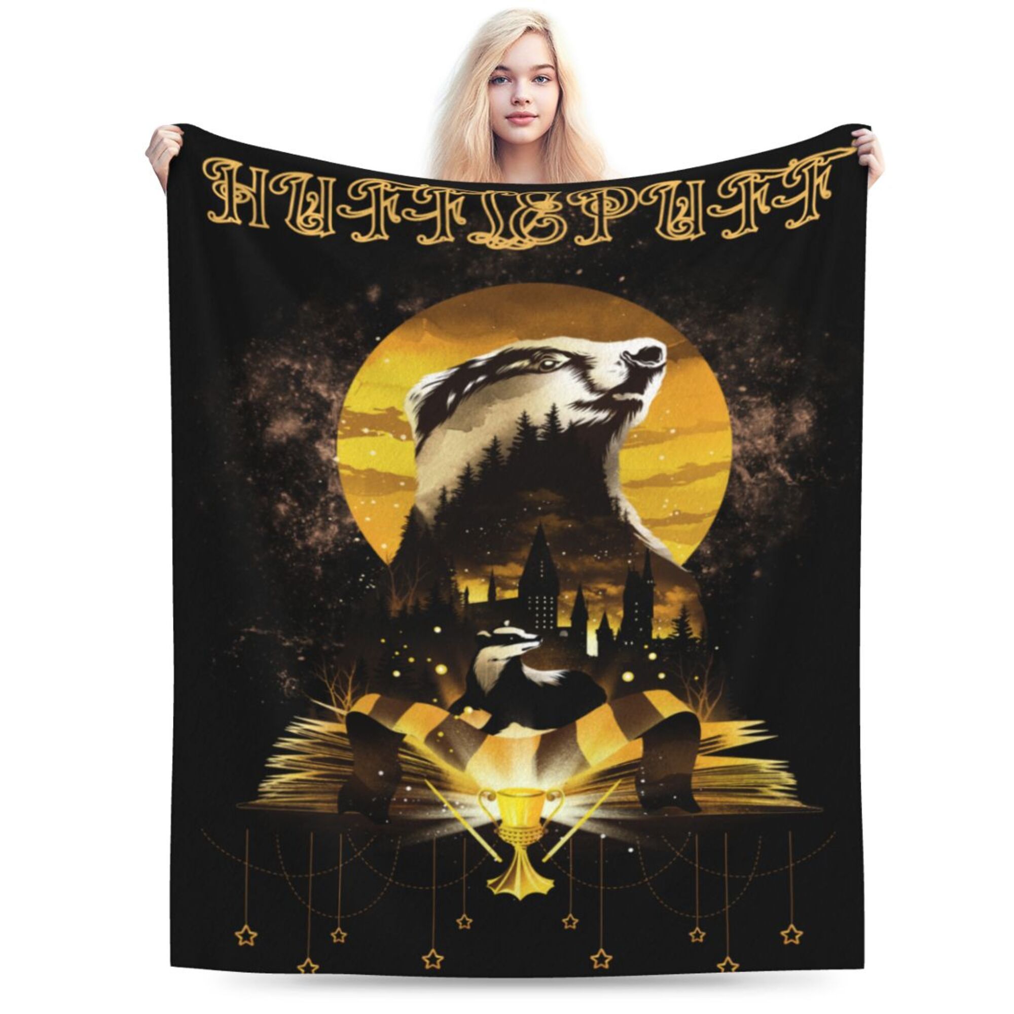 

House Throw Blanket - , , Polyester, , Non-woven, Movie-themed, Warm And Comfortable For Home Decor, Sofa, Travel, Gift - Multipurpose Cozy Blanket