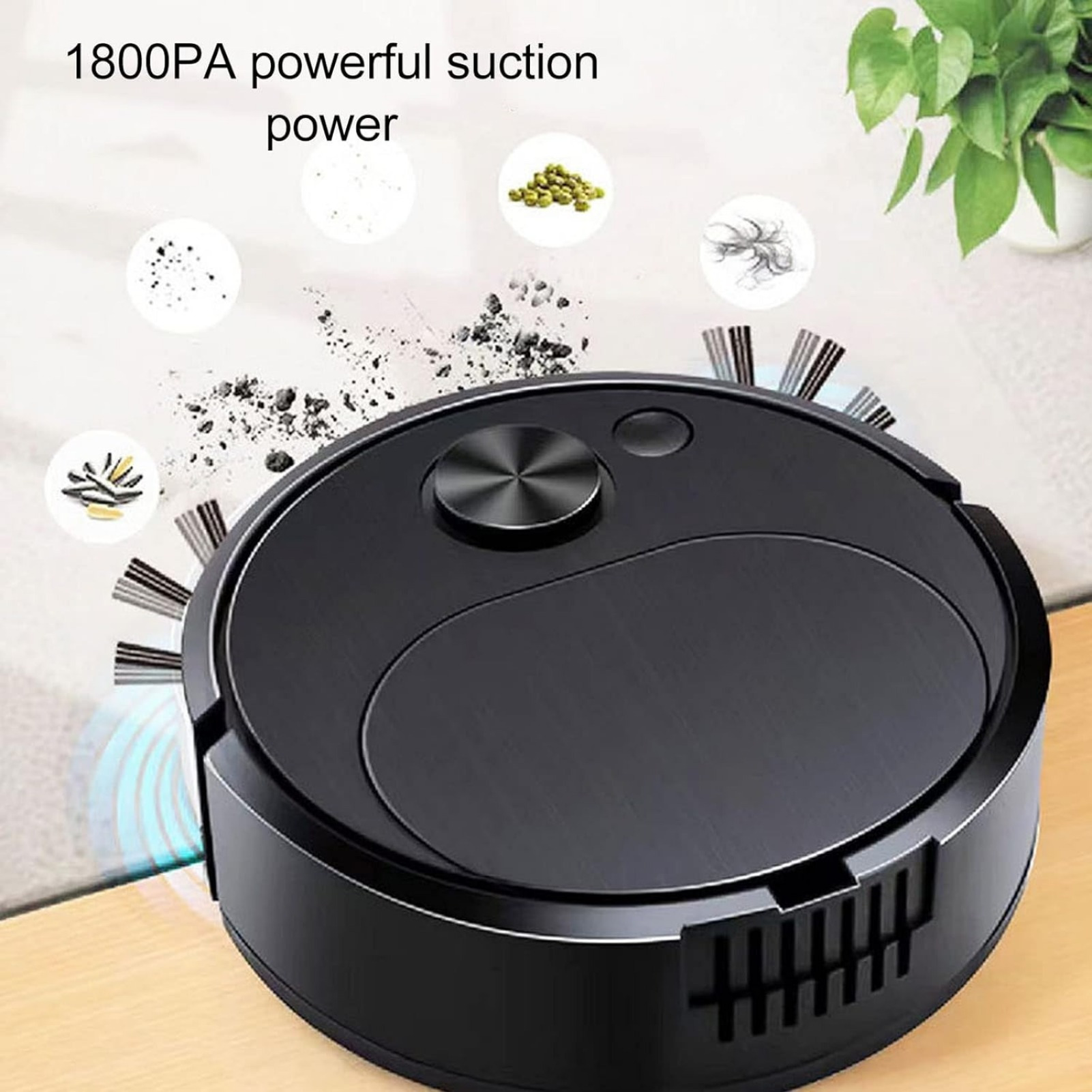 TEMU Robot Vacuum, Intelligent Vacuum Cleaner Robot, Automatic Vacuum Cleaner 3 In 1 Intelligent Sweeping Robot Vacuum Cleaner Robot For Hard