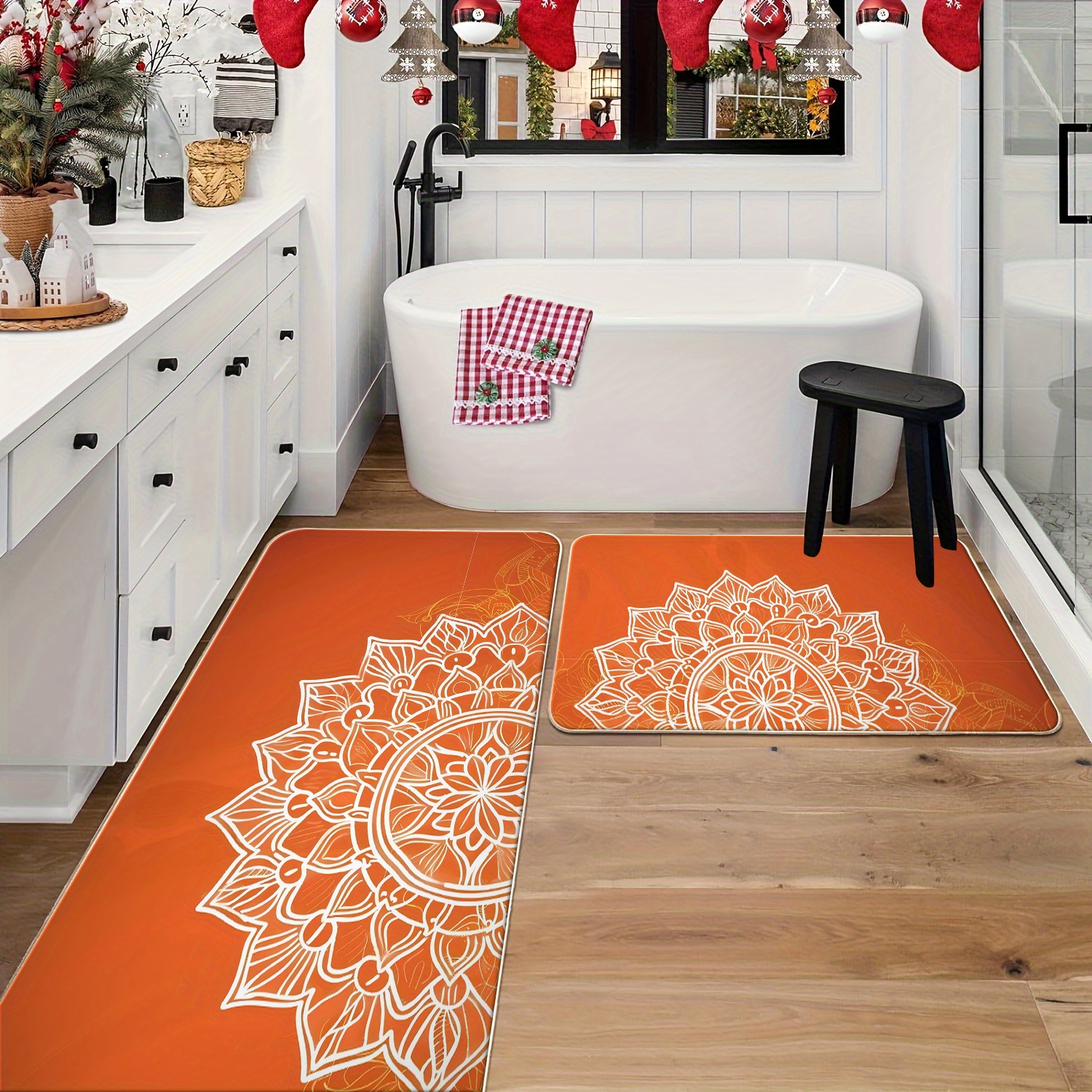 

2pcs & Bathroom Mats - , Polyester And Rugs For , , Rectangular, 1cm
