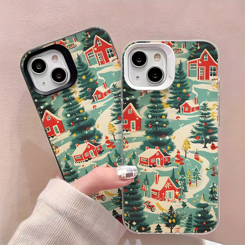 

Christmas Vibe Art Painting Designchic Unique For Iphone Case, Shockproof , Compatible For Iphone 11/12/13/14/15 /