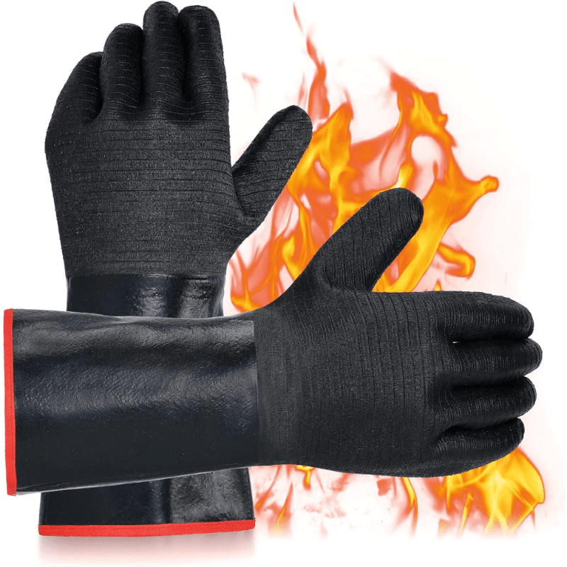 

14 Gloves, 932°f Gloves, Firewoof/ Gloves Overlong Sleeve, For / / Cooking/ Pit/ / Cutting, Textured / Greasy