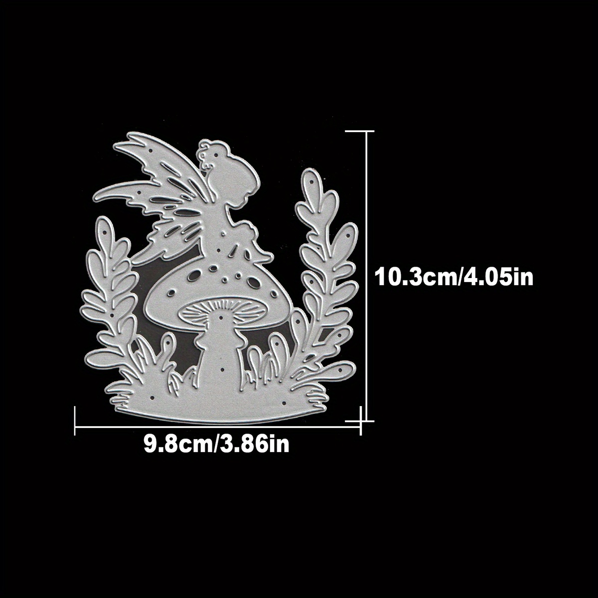 Image of Original Fairy Sitting On And Grass Metal Cutting Dies Cut Die Birthday Wedding Decoration Paper Craft Mould Scrapbooking & Stamping Stencils Supplies
