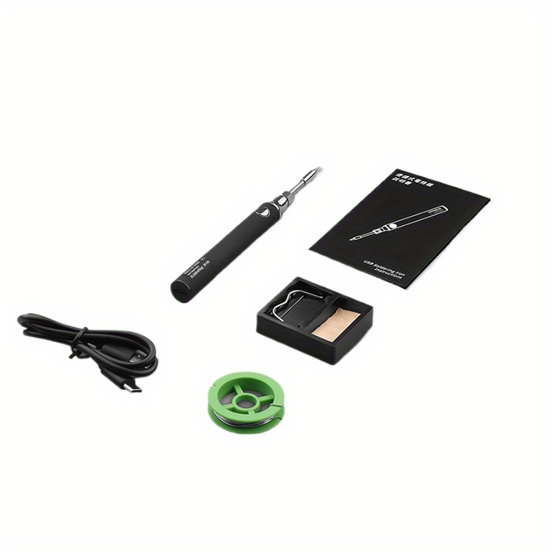 portable mini usb soldering iron kit wireless 8w welding pen rechargeable battery aluminum alloy diy electronics repair tool set cordless soldering iron kit Product details 7
