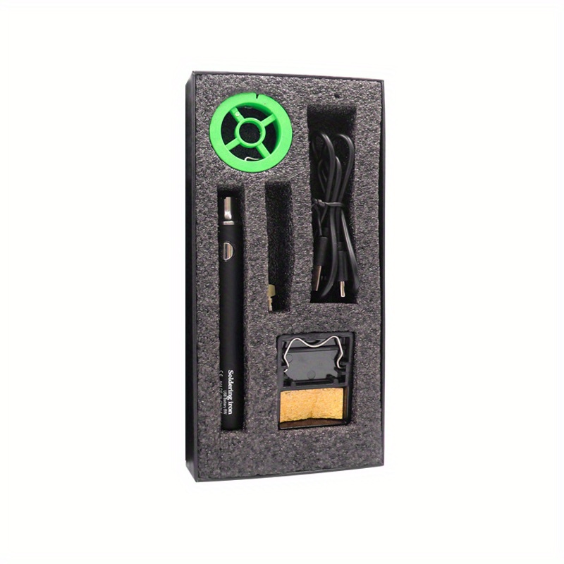portable mini usb soldering iron kit wireless 8w welding pen rechargeable battery aluminum alloy diy electronics repair tool set cordless soldering iron kit Product details 8