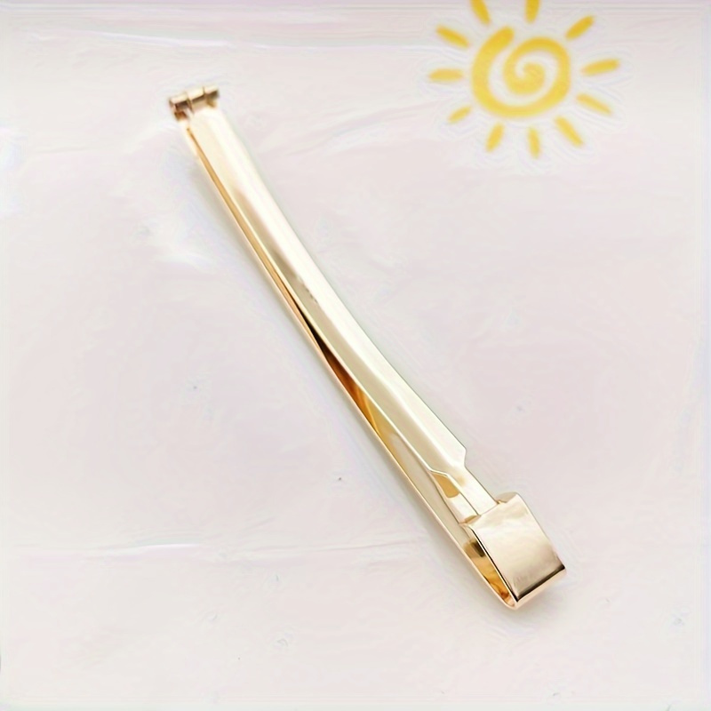 8pcs retro minimalist metal hair clip set stainless steel - Temu display picture 3