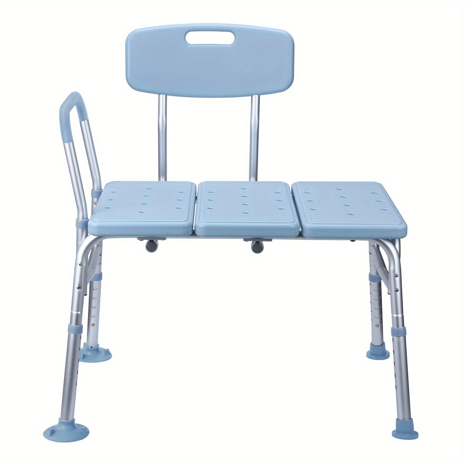 Image of Bath Seat For Seniors Shower Chair Height Adjustable For Bathtub Chair Entry Aid With Back And Arm Support, Non-slip Up To 150 Kg