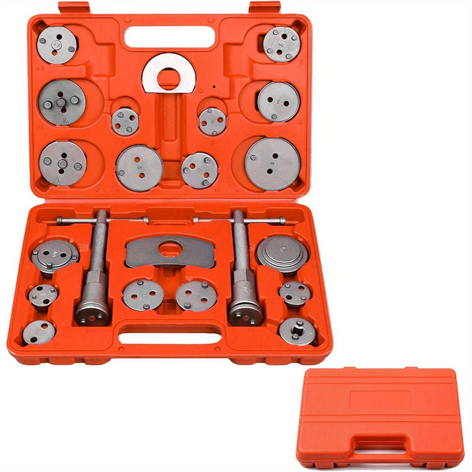 

22-piece Brake Distributor Cylinder Adjustment Tool Brake Caliper Piston Kit Universal Brake Piston Reset With Portable Plastic Case