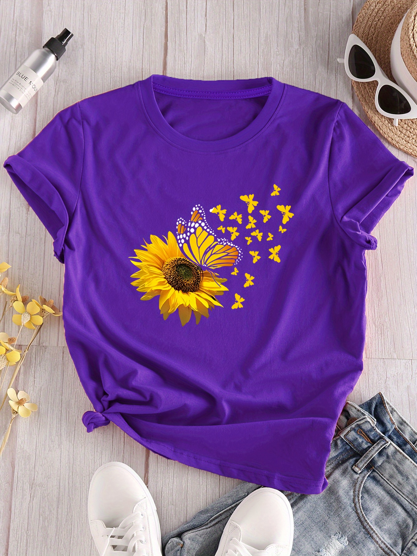 sunflower shirt sold on Temu United States