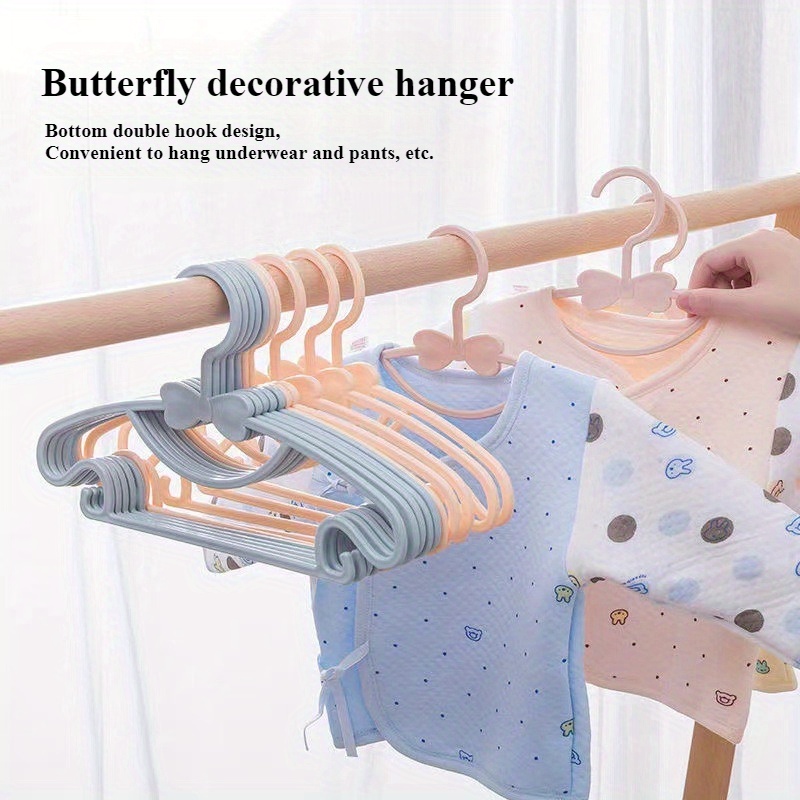 

20-pack Plastic Children's Clothes Hangers With And For Non-slip, Seamless Baby Garment Storage