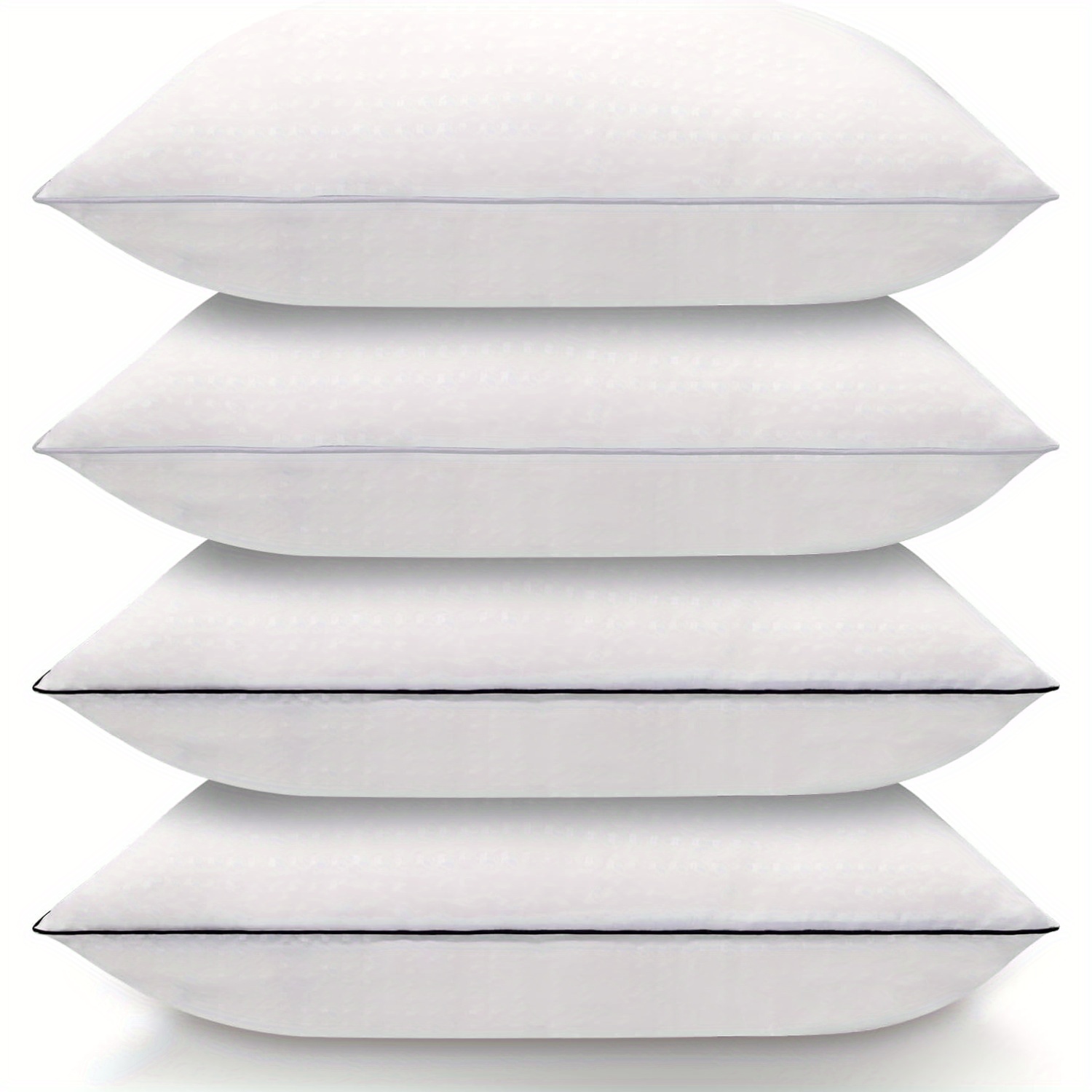 

Bed Pillows For Sleeping King Size Set Of 4, Quality Cooling Pillows, Super Soft Down Alternative Fill For Side Back And Stomach Sleepers