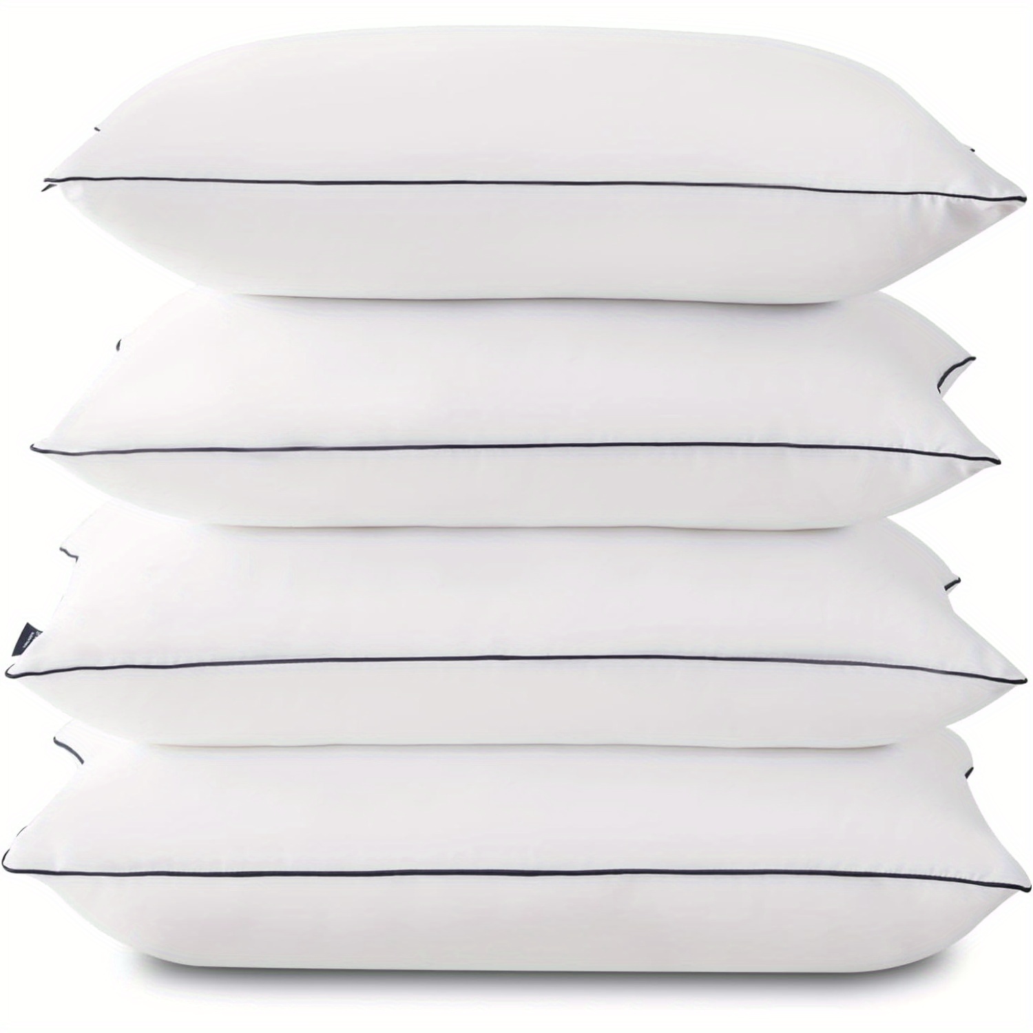 

Pillows Queen Size Set Of 4 - Bed Pillows For Sleeping 4 Pack, Cooling Supportive Hotel Pillows With Down Alternative Fill