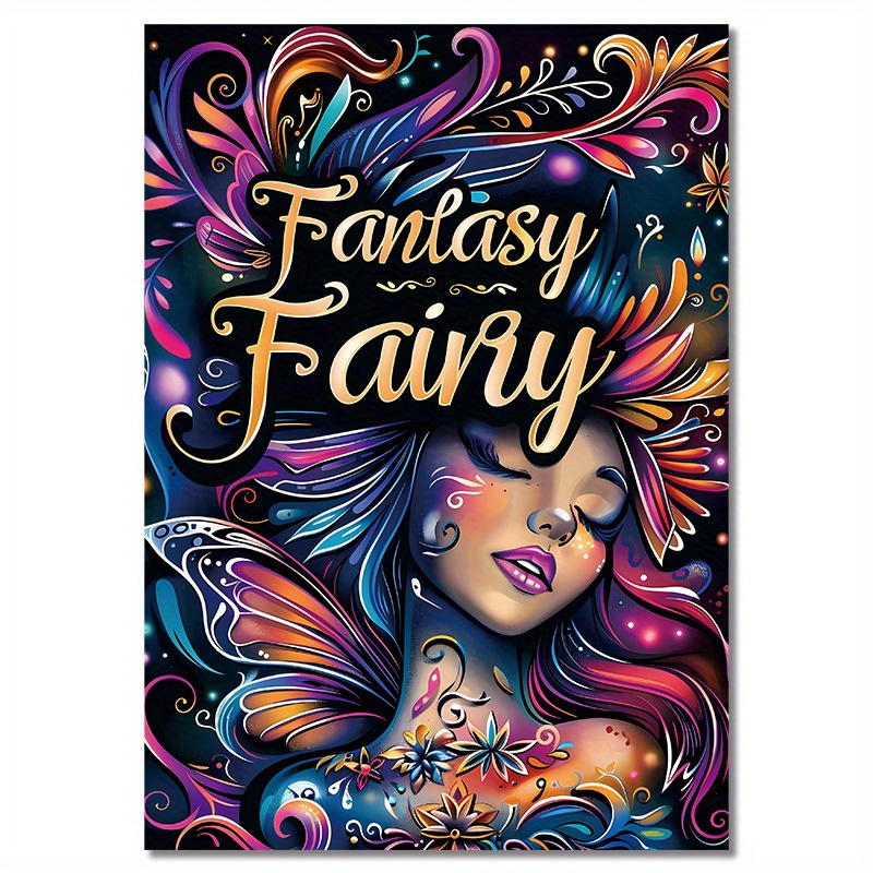 Fantasy Fairy Coloring Book 22 Pages Teens Adults Art Craft