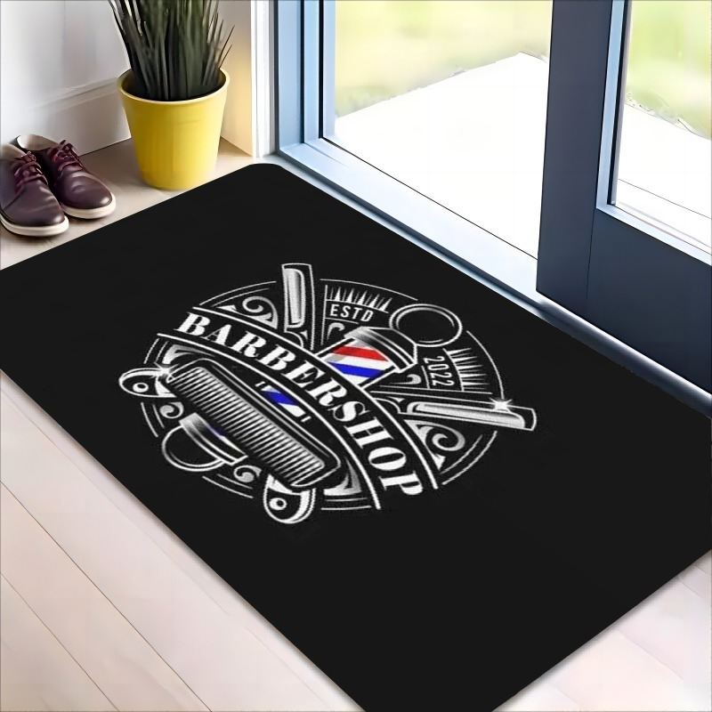 

& Absorbent Flannel Mat Barber - , For , Bedroom, And Entryway Decor