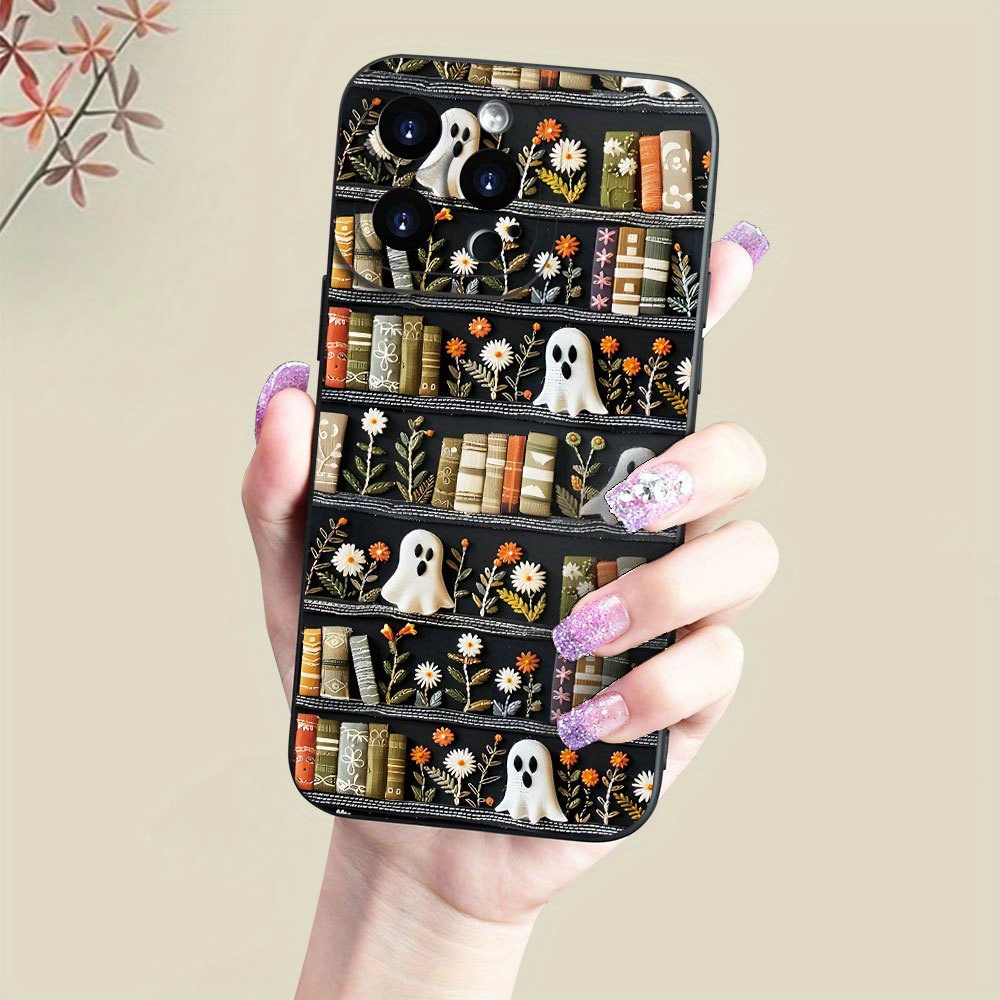 

Creative Bookshelf Cartoon Funny Pattern, Tpu Phone Case, Creative Personality Fashion, Fashion Men And Women Holiday Gift Phone Case For Iphone