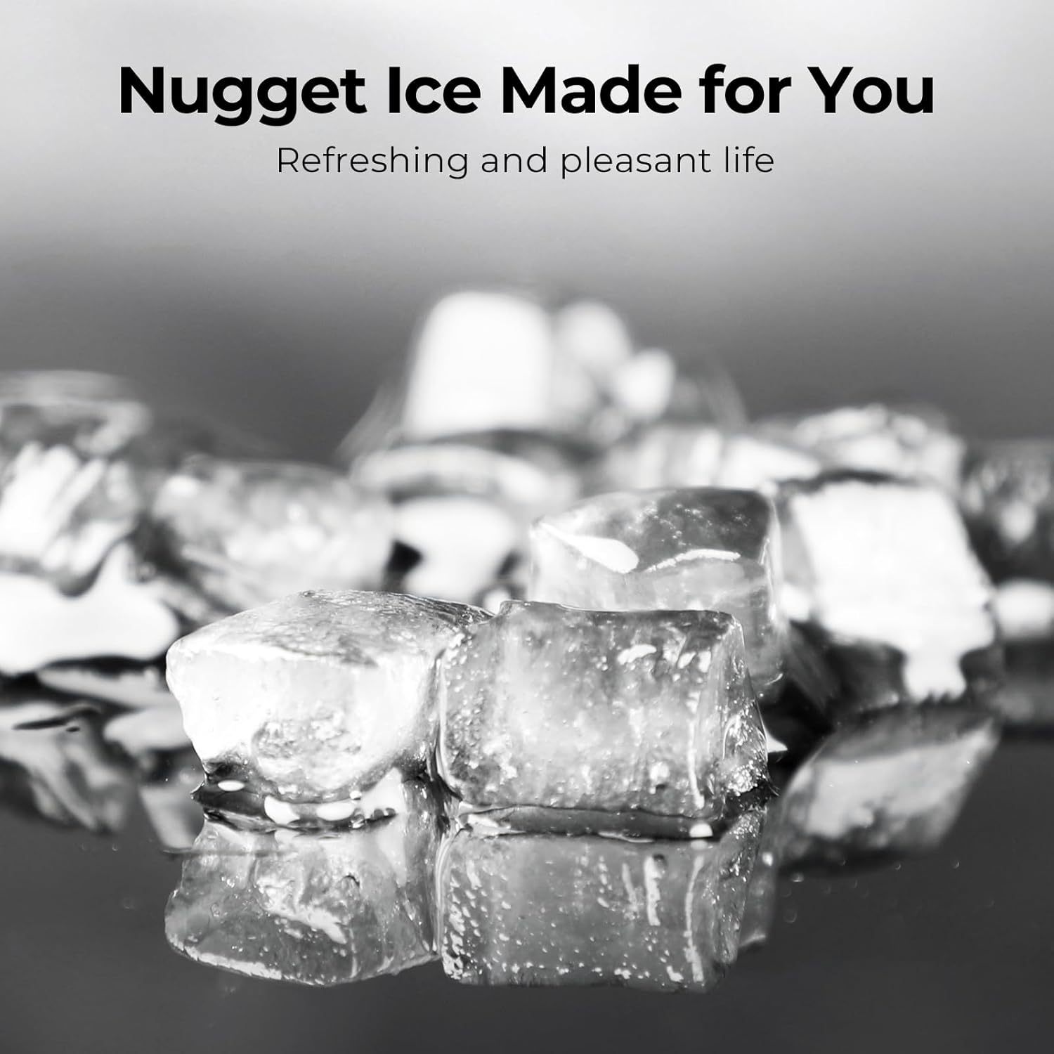  ice makers countertop 35lbs day pebble ice maker machine with ice self cleaning countertop ice maker with ice scoop and ice basket for home kitchen stainless silver details 4