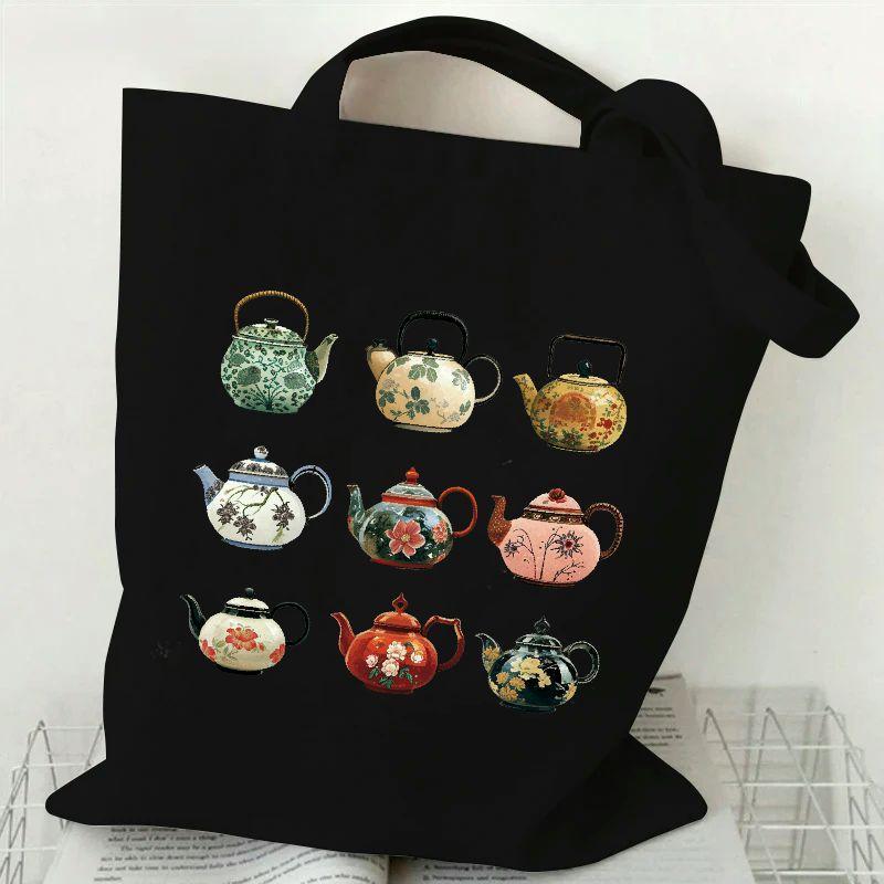 

1pc Teapots Tote Bag, , Women' , No , No , ,