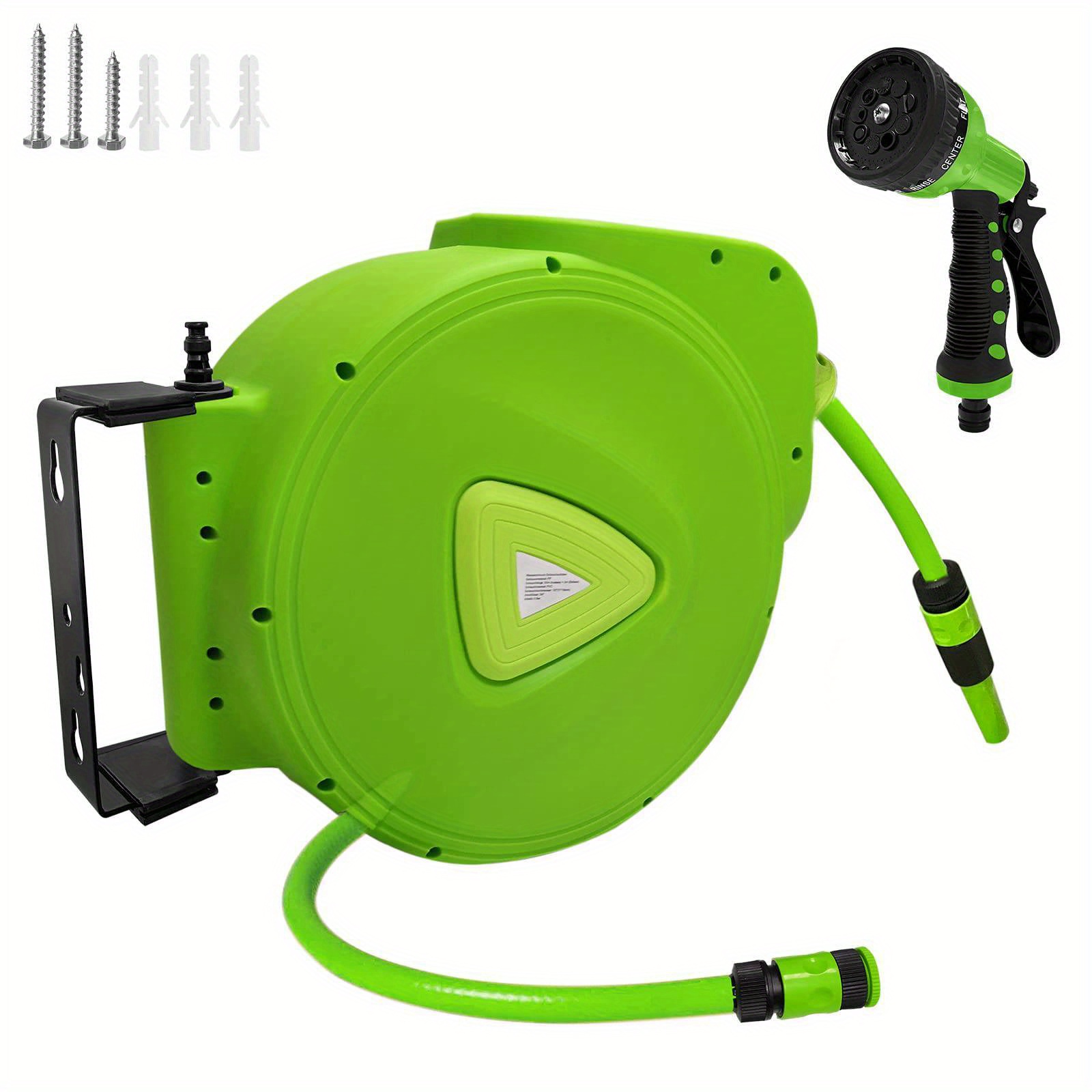 20 M/30 M Hose Reel Automatic 180° Swivel Garden Hose Drum 3/4 Inch Connection Hose Reel With Hose Stop And Quick Release For Garden Watering